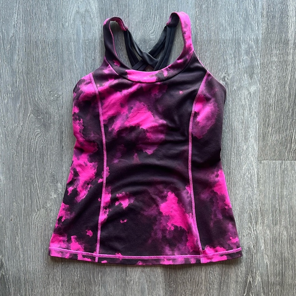 Lululemon Tank Top ✧ Pink and Black ✧ Size 6
